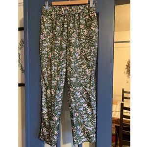 NWT J. Crew silk patterned pants